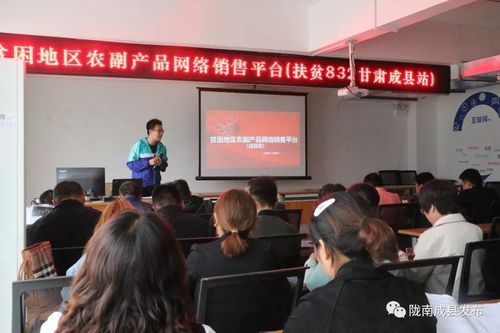 中国供销电商公司在成县举办贫困地区农副产品网络销售(扶贫832)培训